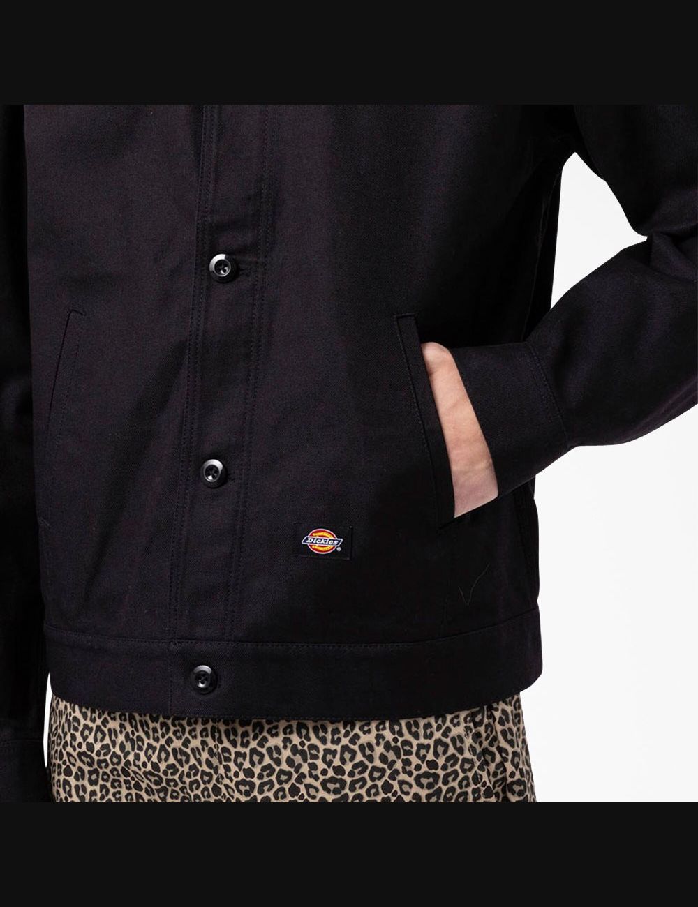 Black Dickies Fort Lewis Embroidered Coats & Jackets | 258NJIYCT