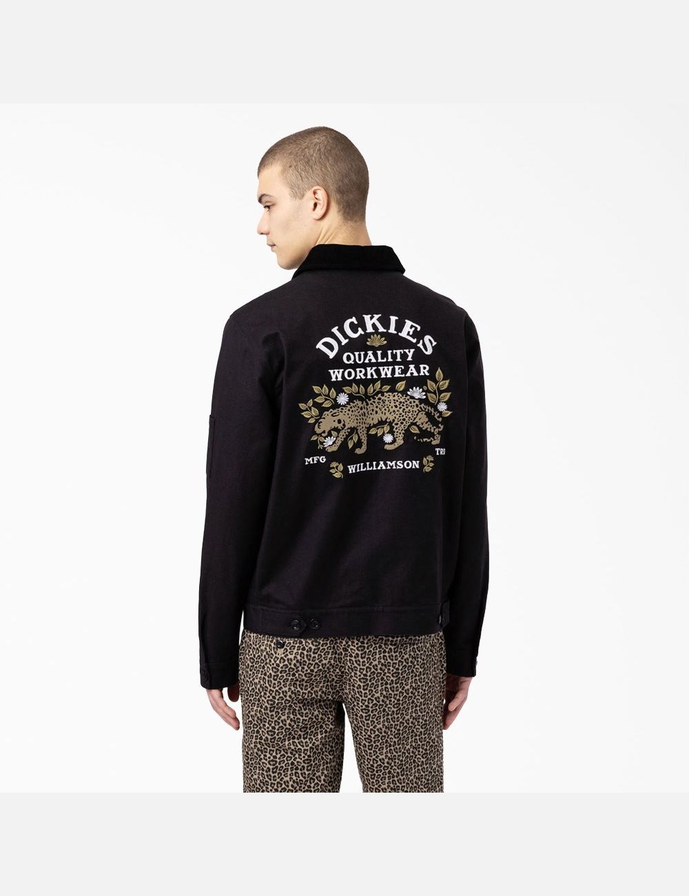 Black Dickies Fort Lewis Embroidered Coats & Jackets | 258NJIYCT