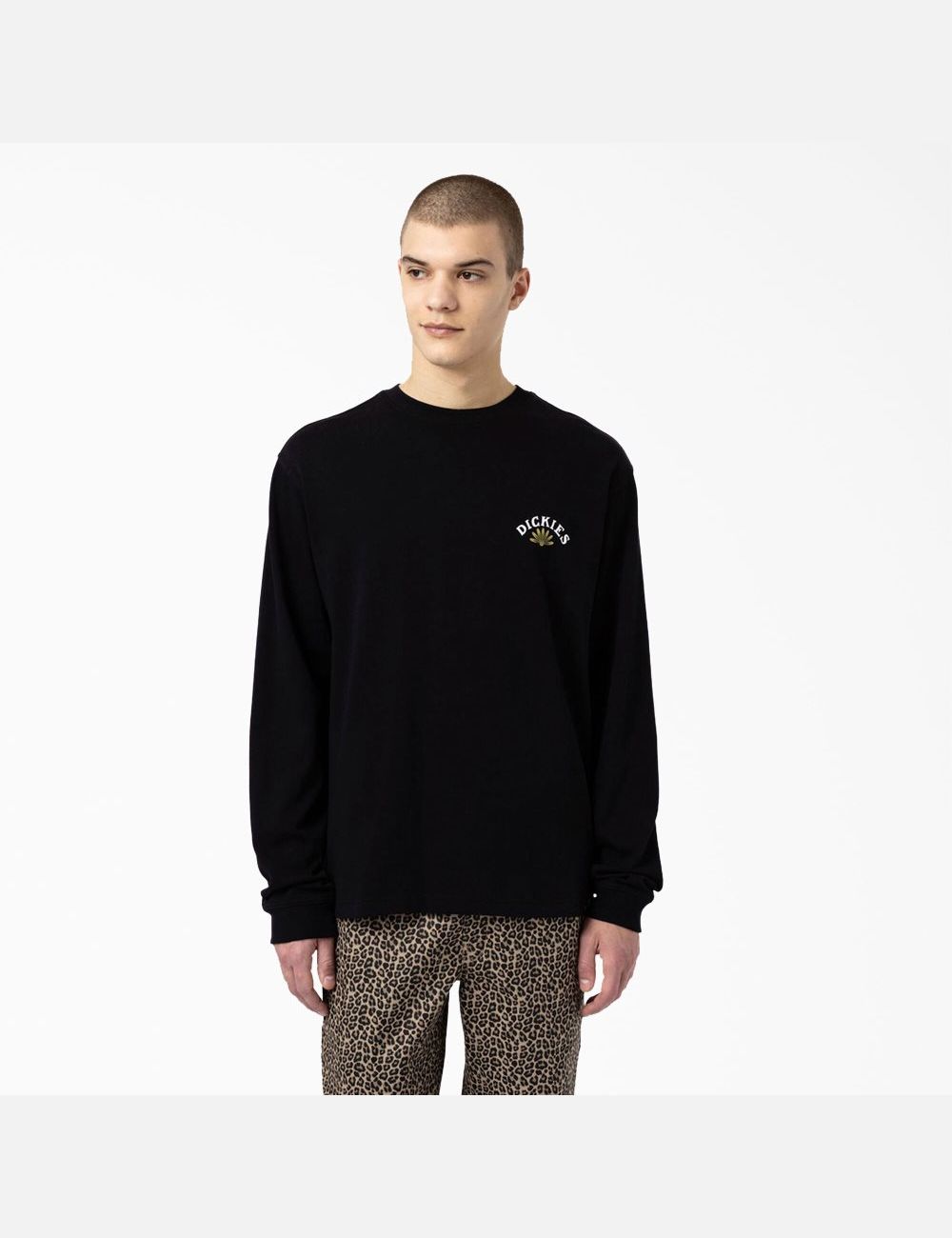 Black Dickies Fort Lewis Graphic Long Sleeve T-Shirts | 741VHWTJF