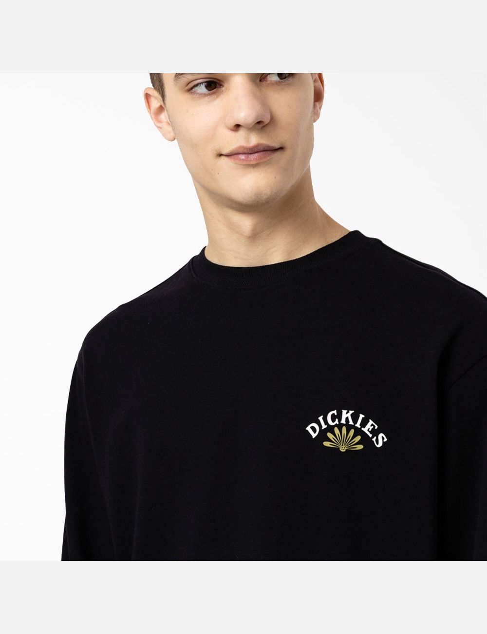 Black Dickies Fort Lewis Graphic Long Sleeve T-Shirts | 741VHWTJF