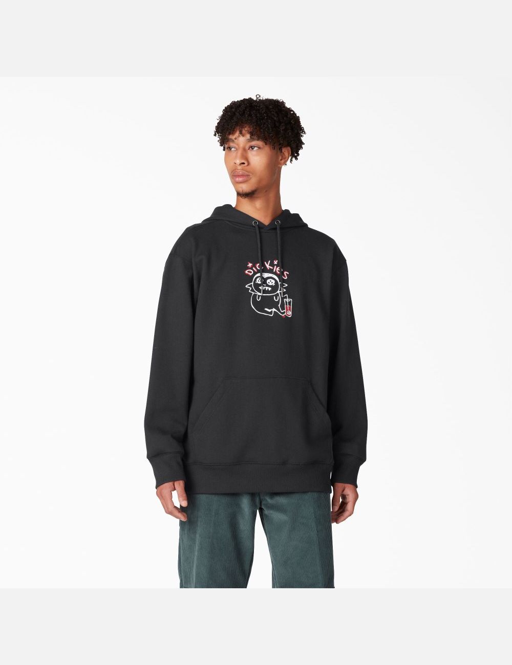 Black Dickies Franky Villani Drunkula Graphic Hoodies | 320XEVITM