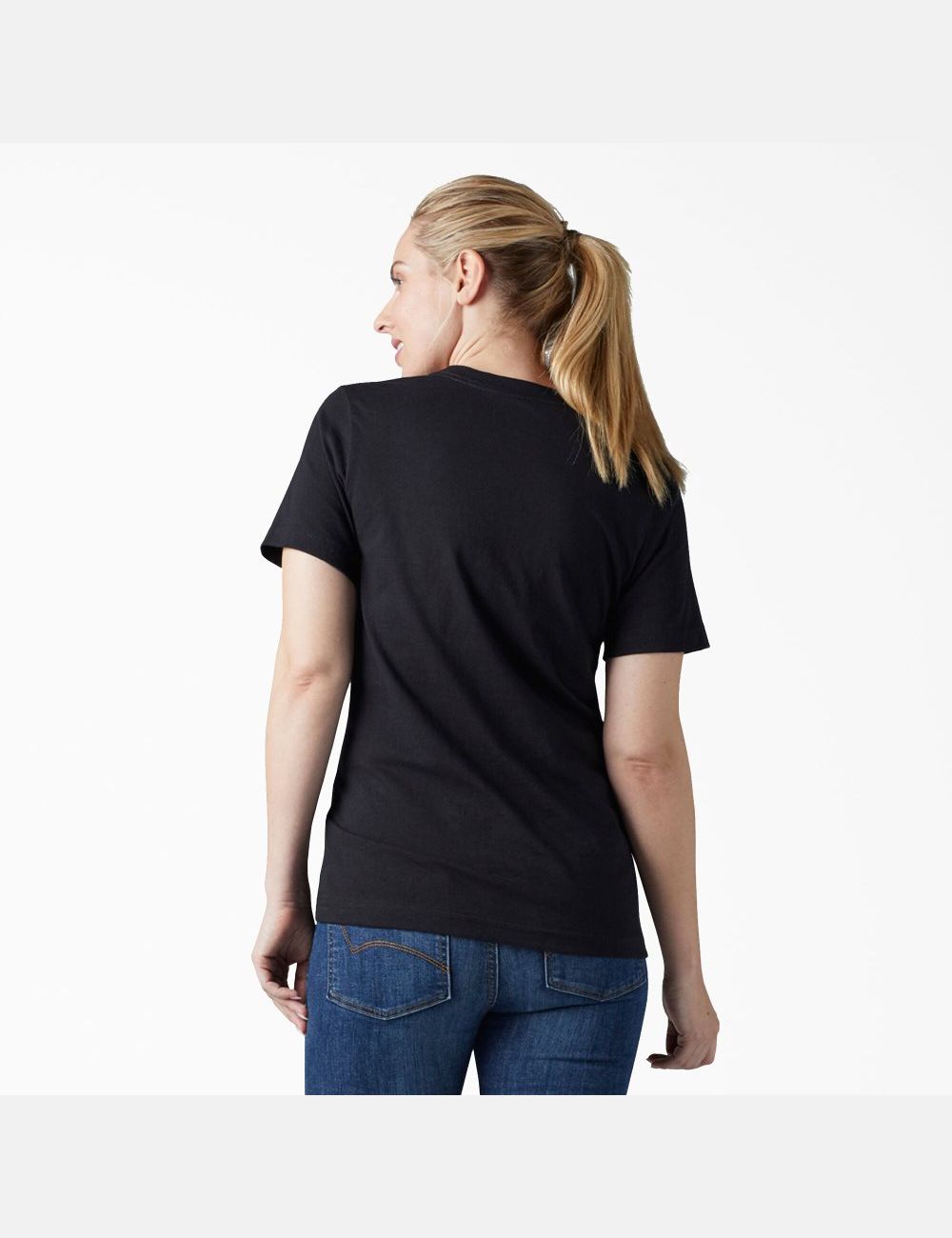 Black Dickies Graphic Logo T-Shirts | 830EYIUWH