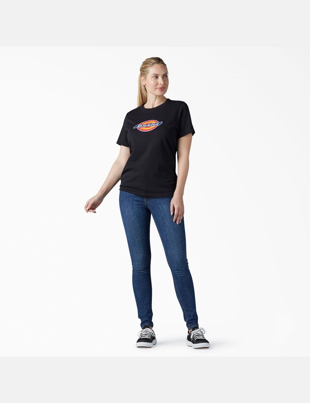 Black Dickies Graphic Logo T-Shirts | 830EYIUWH