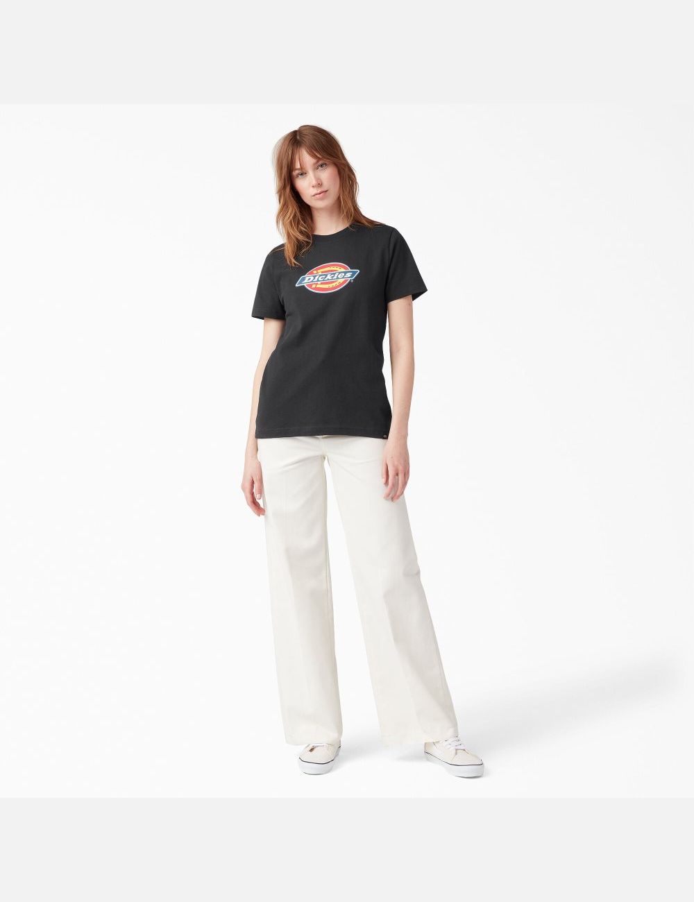 Black Dickies Graphic Logo T-Shirts | 830EYIUWH