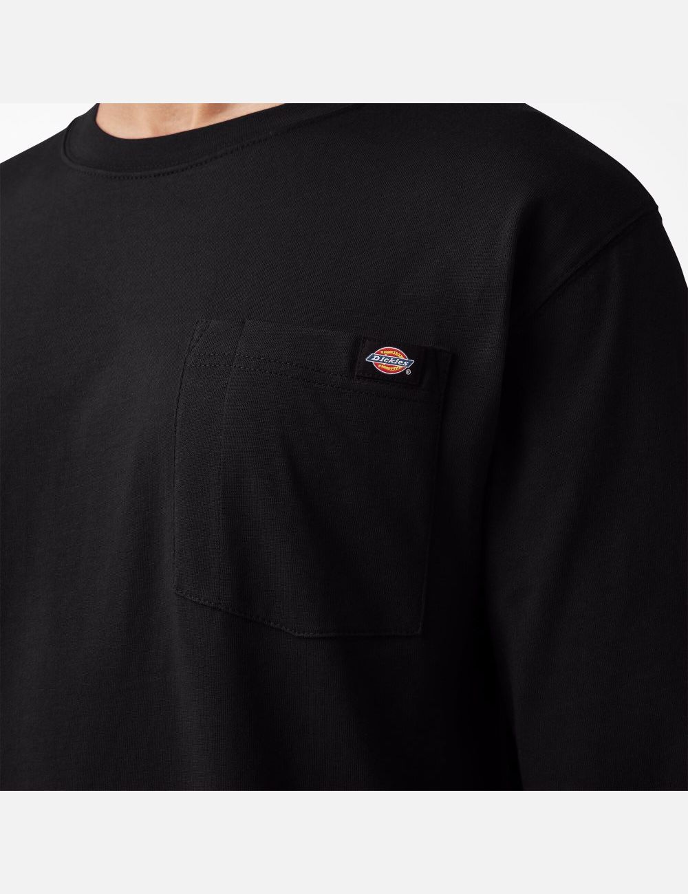 Black Dickies Graphic Long Sleeve T-Shirts | 507KLQRSE