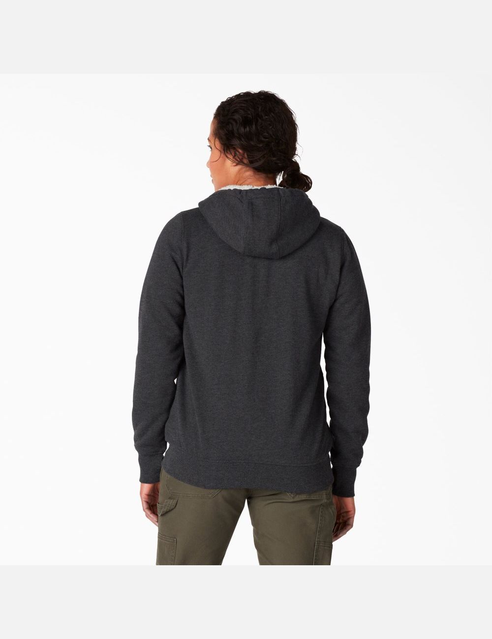 Black Dickies High Pile Fleece Lined Hoodies | 901MJARDW