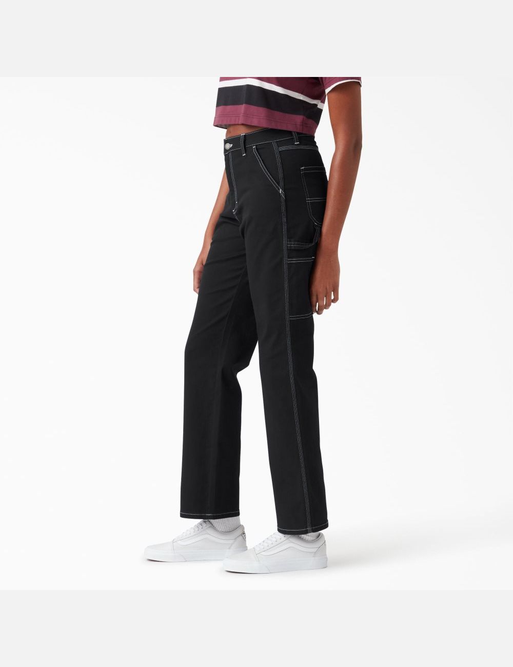 Black Dickies High Waisted Carpenter Pants | 409IPVECQ