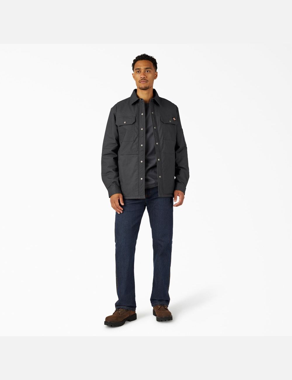 Black Dickies Hydroshield Duck Shirt Jackets | 542NYSQOB