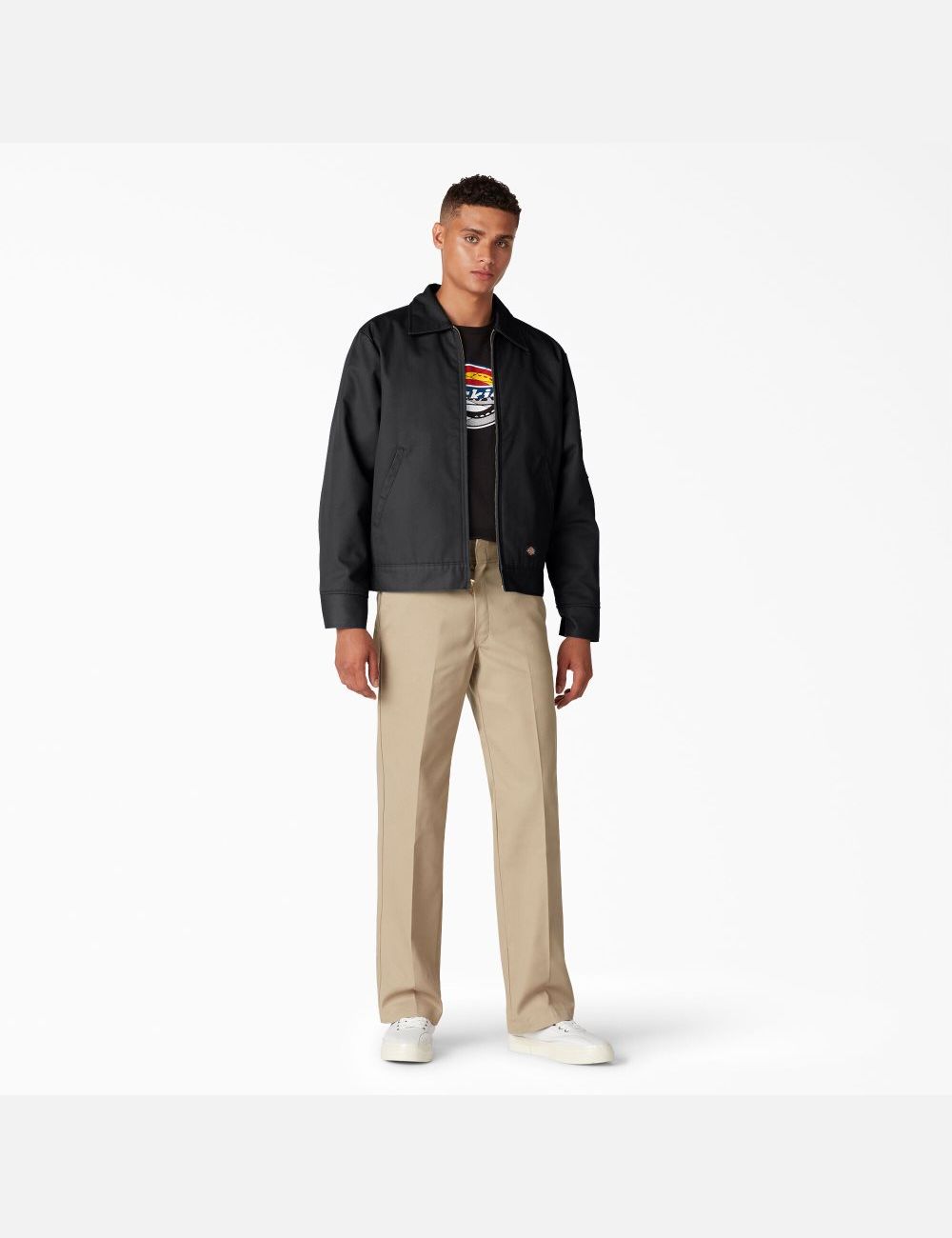 Black Dickies Insulated Eisenhower Coats & Jackets | 316QOPLNJ