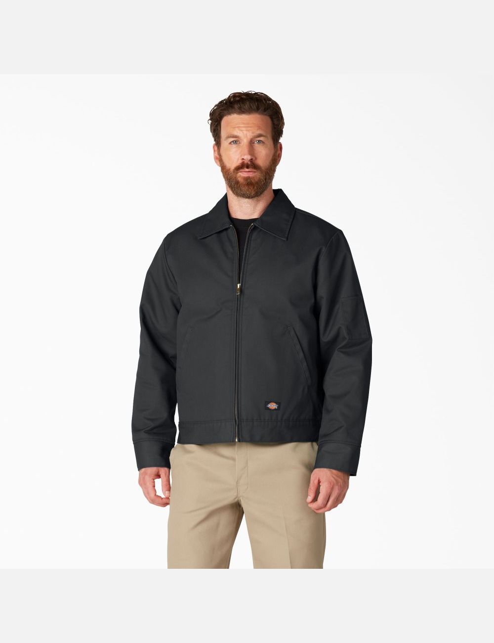 Black Dickies Insulated Eisenhower Coats & Jackets | 316QOPLNJ