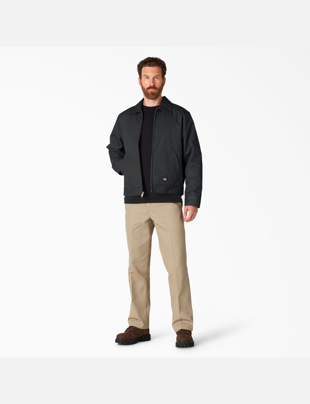 Black Dickies Insulated Eisenhower Coats & Jackets | 321CSATUM