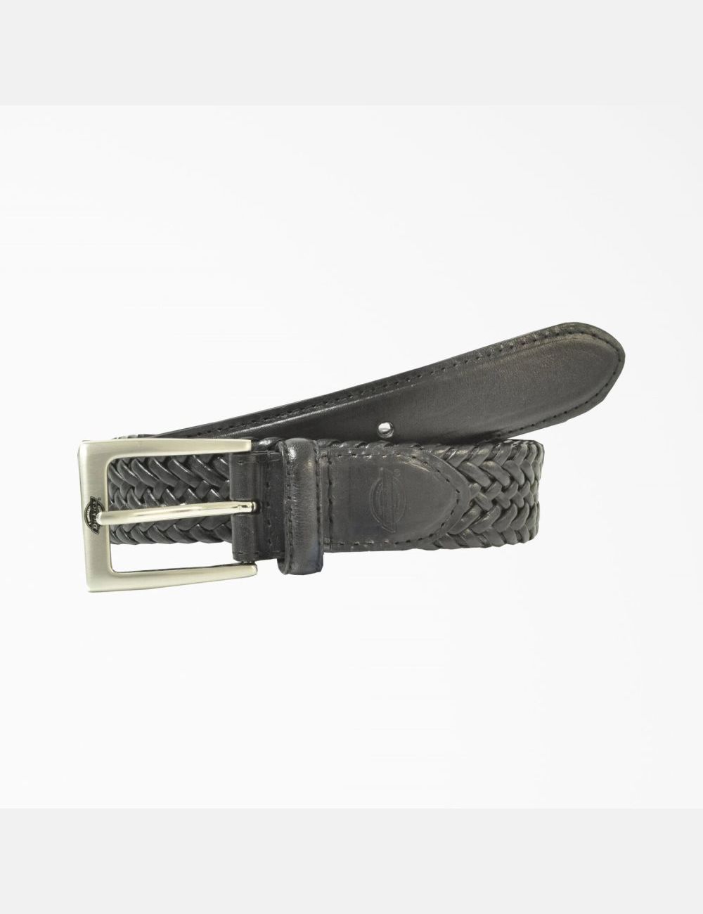 Black Dickies Leather Braided Belts & Suspenders | 162HMWFBI