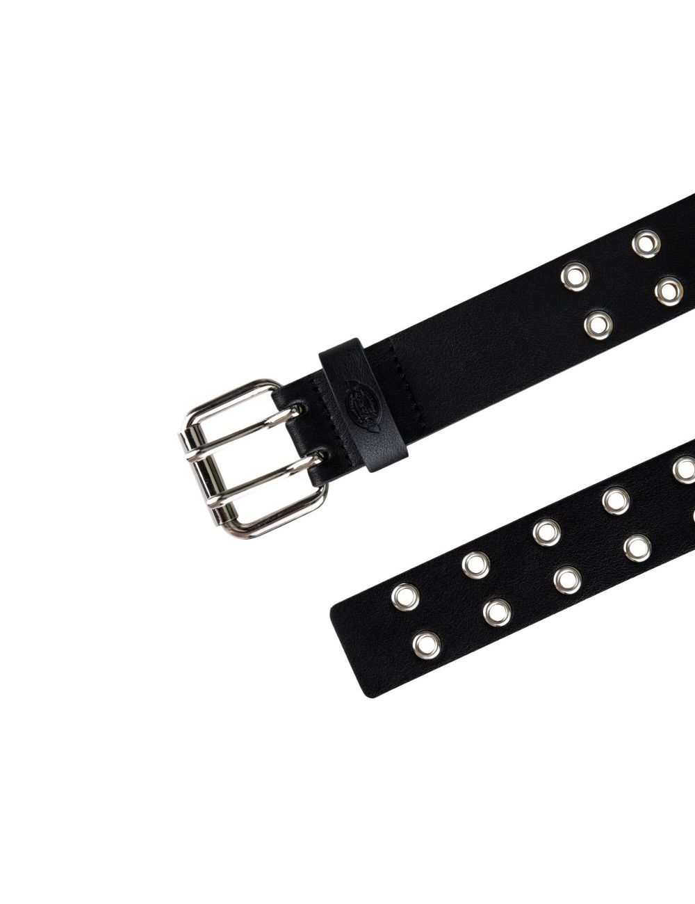 Black Dickies Leather Double Grommet Belts & Suspenders | 760IAVRDE