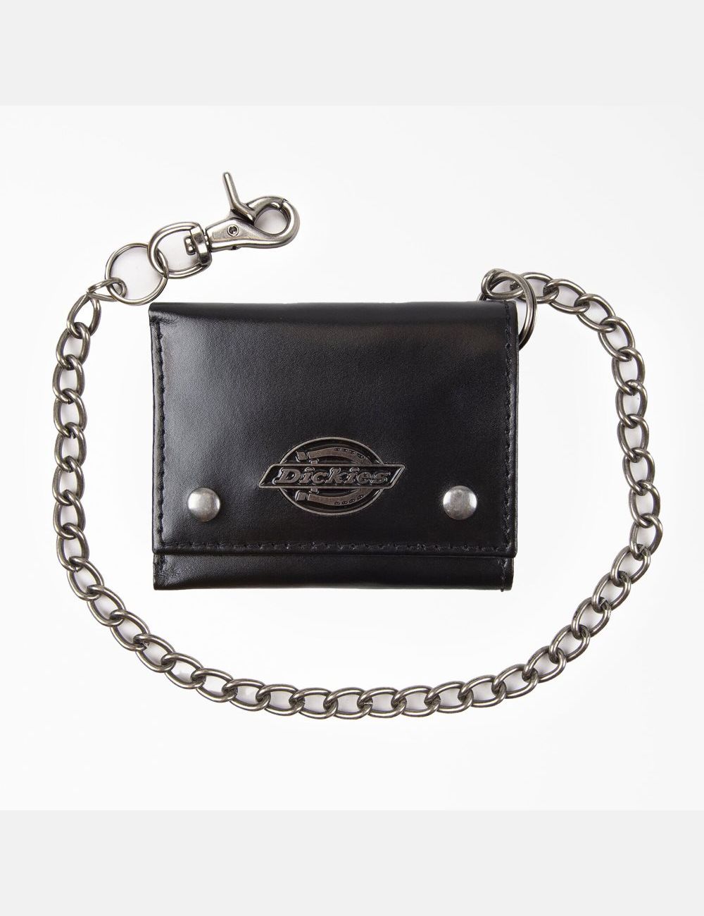 Black Dickies Leather Trifold Wallets | 952OLKFWS