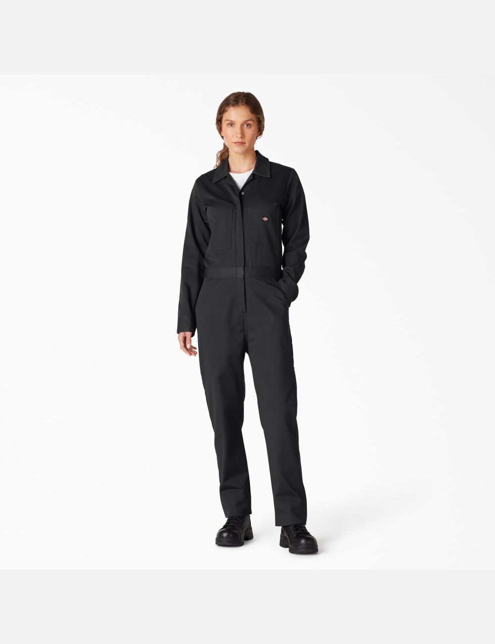 Black Dickies Long Sleeve Coveralls | 295QBUWAC