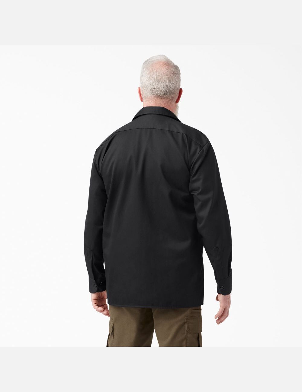 Black Dickies Long Sleeve Work Shirts | 254GZUITH