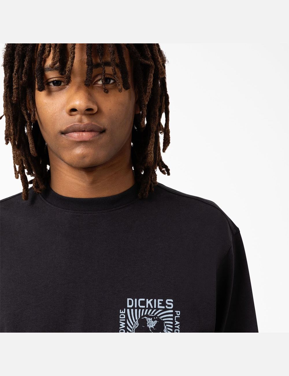 Black Dickies Marbury Long Sleeve T-Shirts | 759TZNAXR