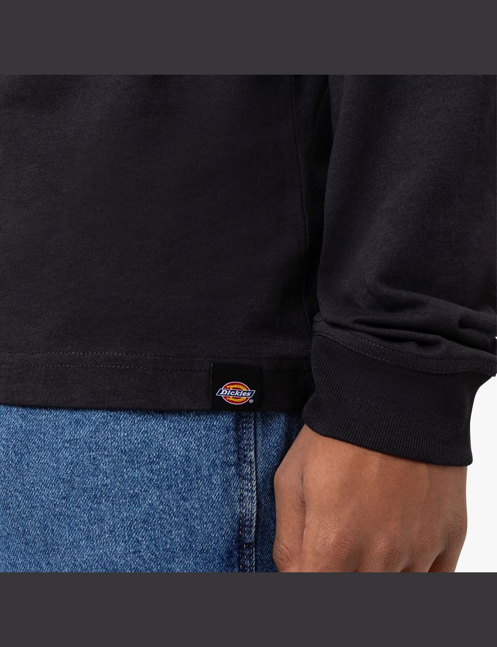 Black Dickies Marbury Long Sleeve T-Shirts | 759TZNAXR