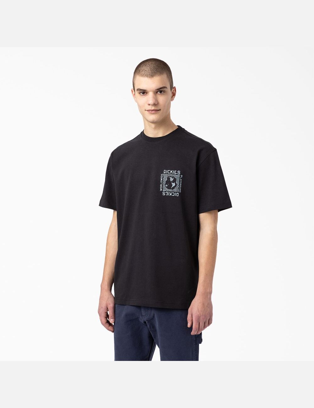 Black Dickies Marbury Short Sleeve T-Shirts | 685RWJXZH