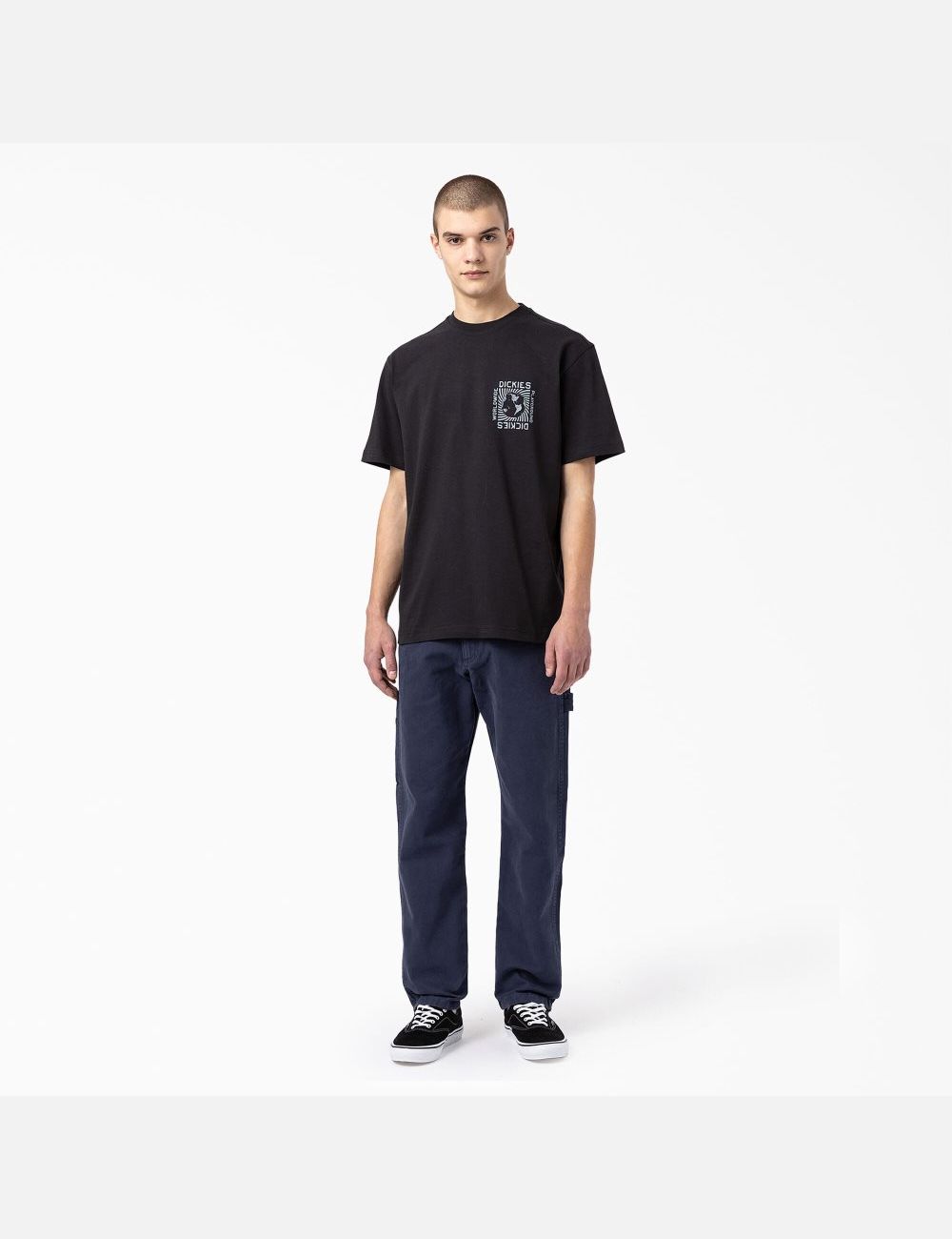 Black Dickies Marbury Short Sleeve T-Shirts | 685RWJXZH