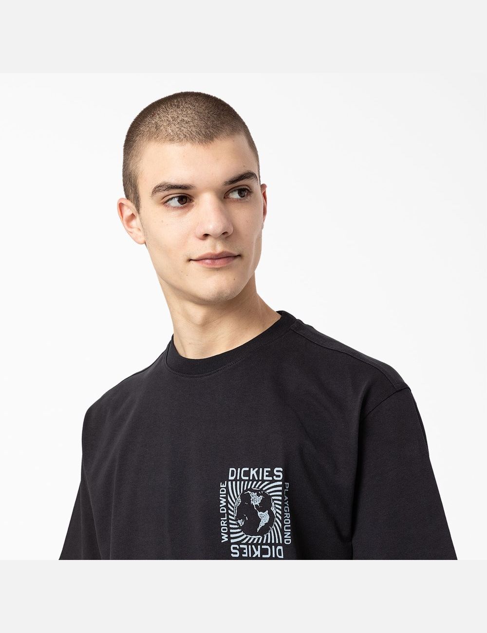 Black Dickies Marbury Short Sleeve T-Shirts | 685RWJXZH