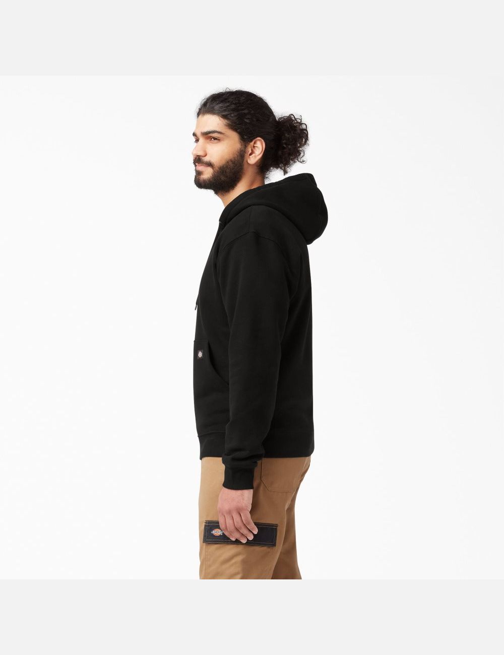 Black Dickies Midweight Fleece Hoodies | 321EVPFJT