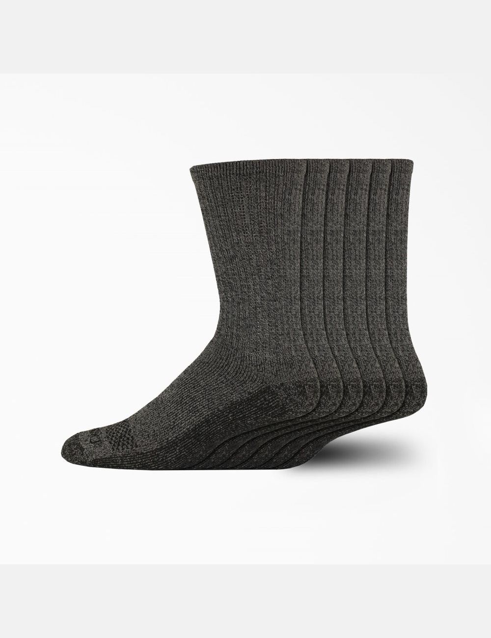 Black Dickies Moisture Control Crew Work Socks | 167HXUJBY