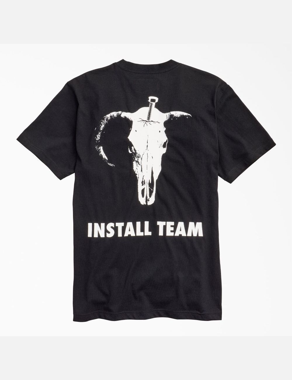 Black Dickies New York Sunshine x Install Team T-Shirts | 908BYJXRO