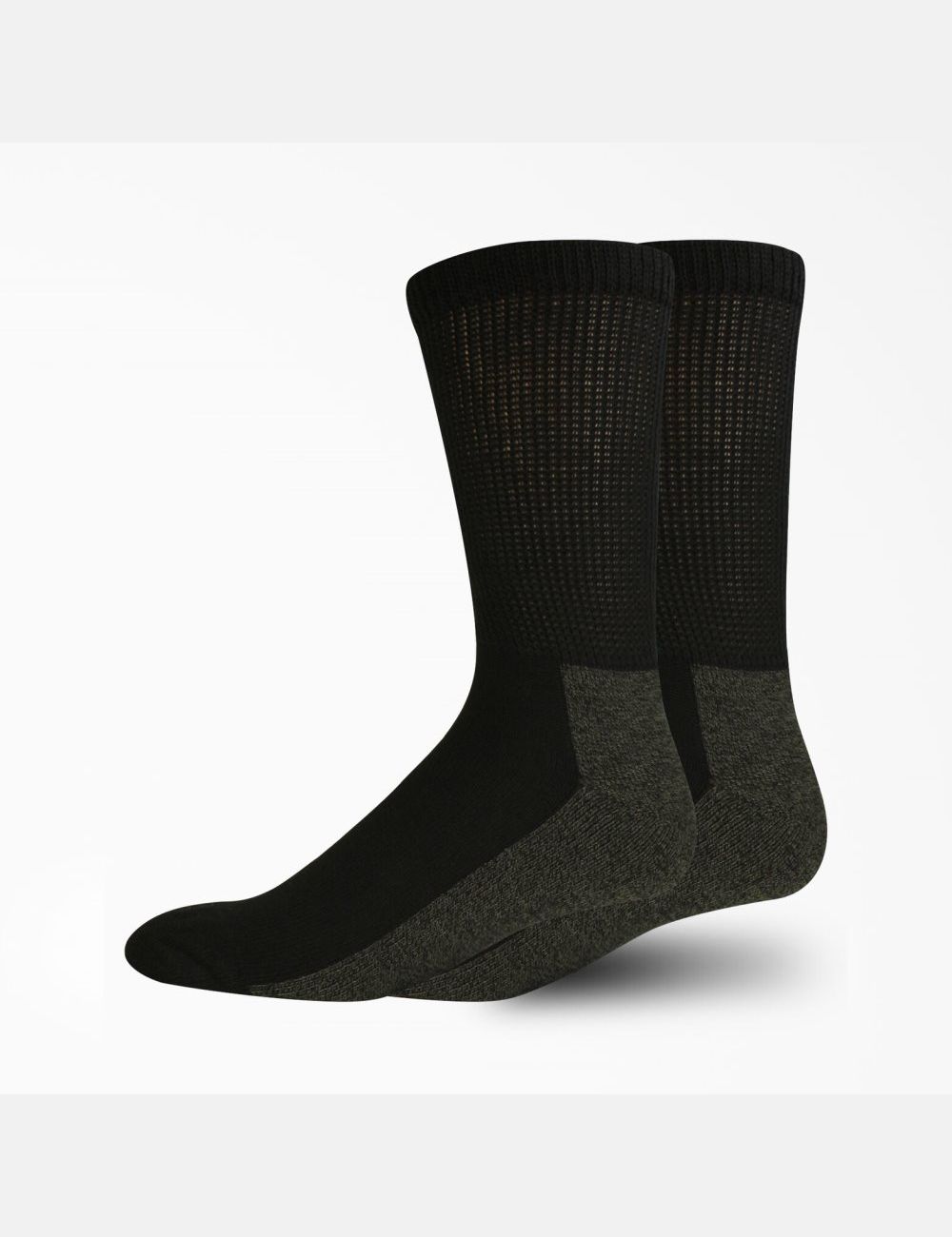 Black Dickies Non-Binding Crew Socks | 460XRLDTC