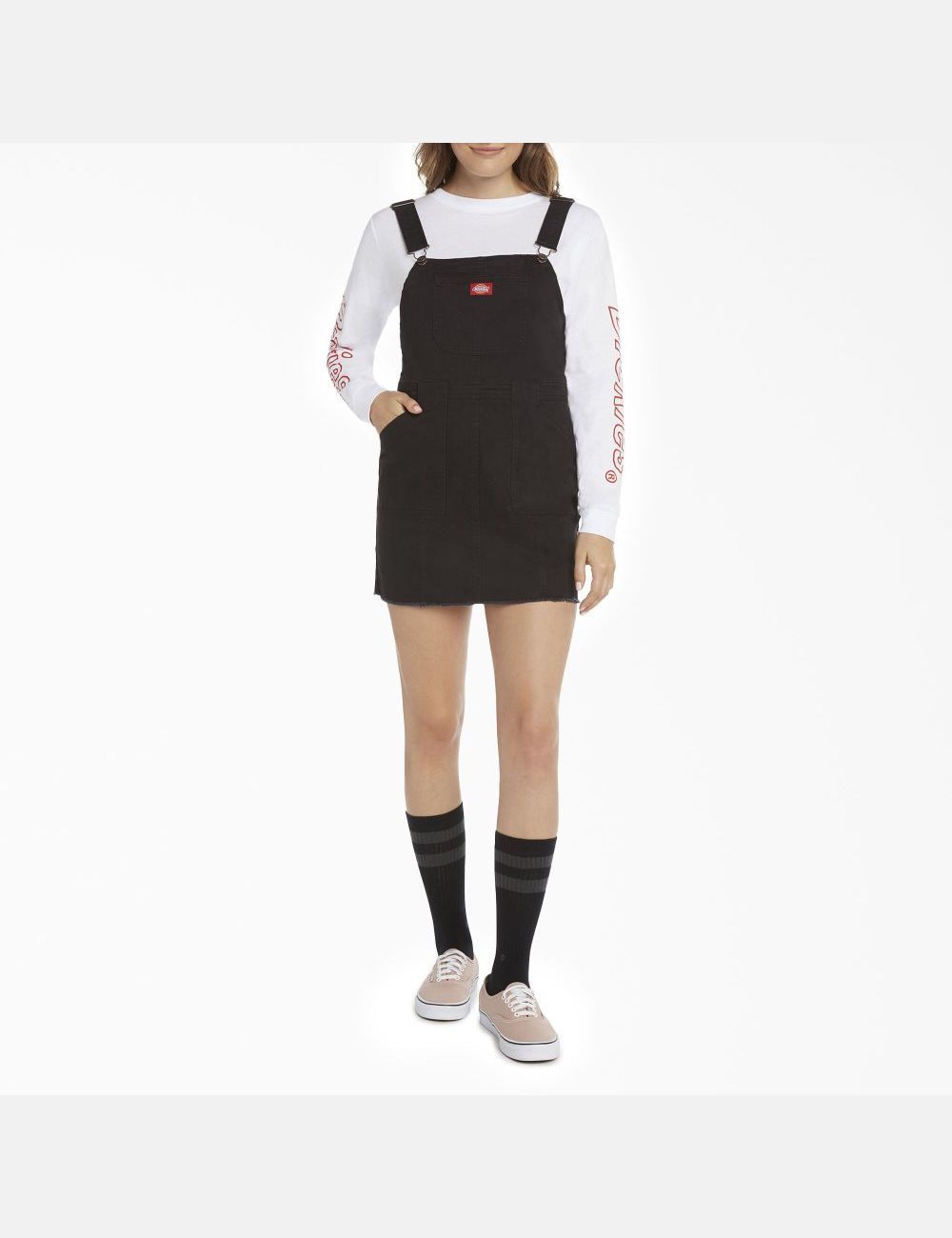 Black Dickies Overall Dress Juniors | 193LBASZN