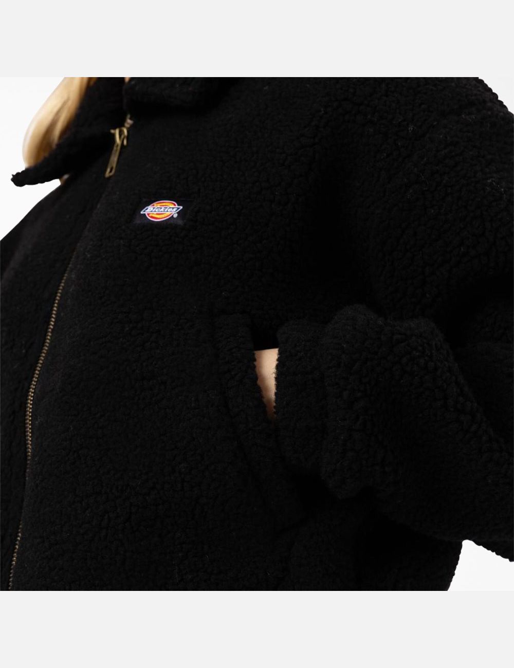 Black Dickies Palmerdale Fleece Coats & Jackets | 529HPSYXK