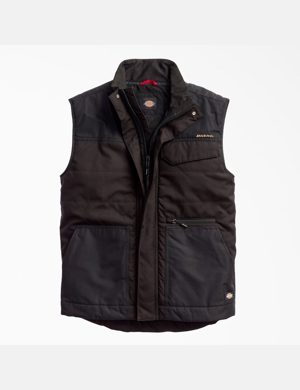 Black Dickies Performance Workwear Vests | 705XHUIMC