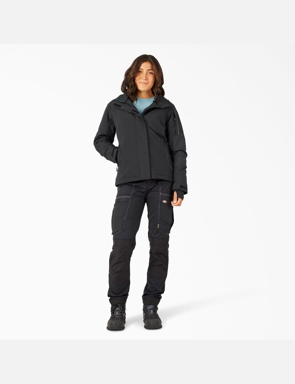 Black Dickies Performance Workwear Waterproof Insulated Coats & Jackets | 124OVLNXC