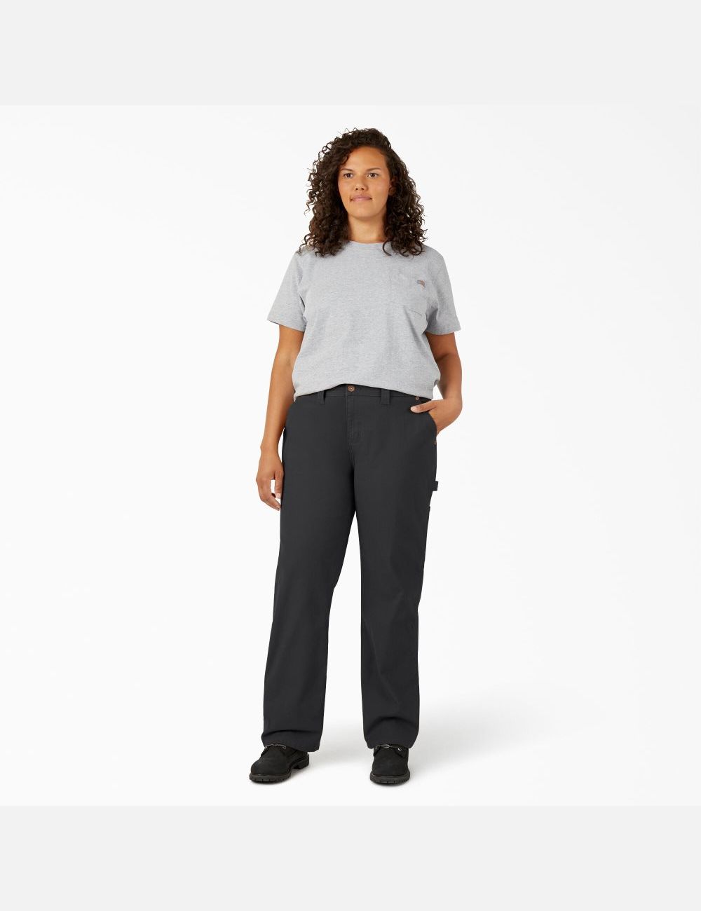 Black Dickies Plus Duck Carpenter Pants | 846WPIOCN