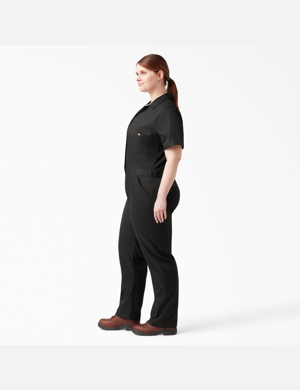 Black Dickies Plus FLEX Cooling Short Sleeve Coveralls & Overalls | 913YMLDNS