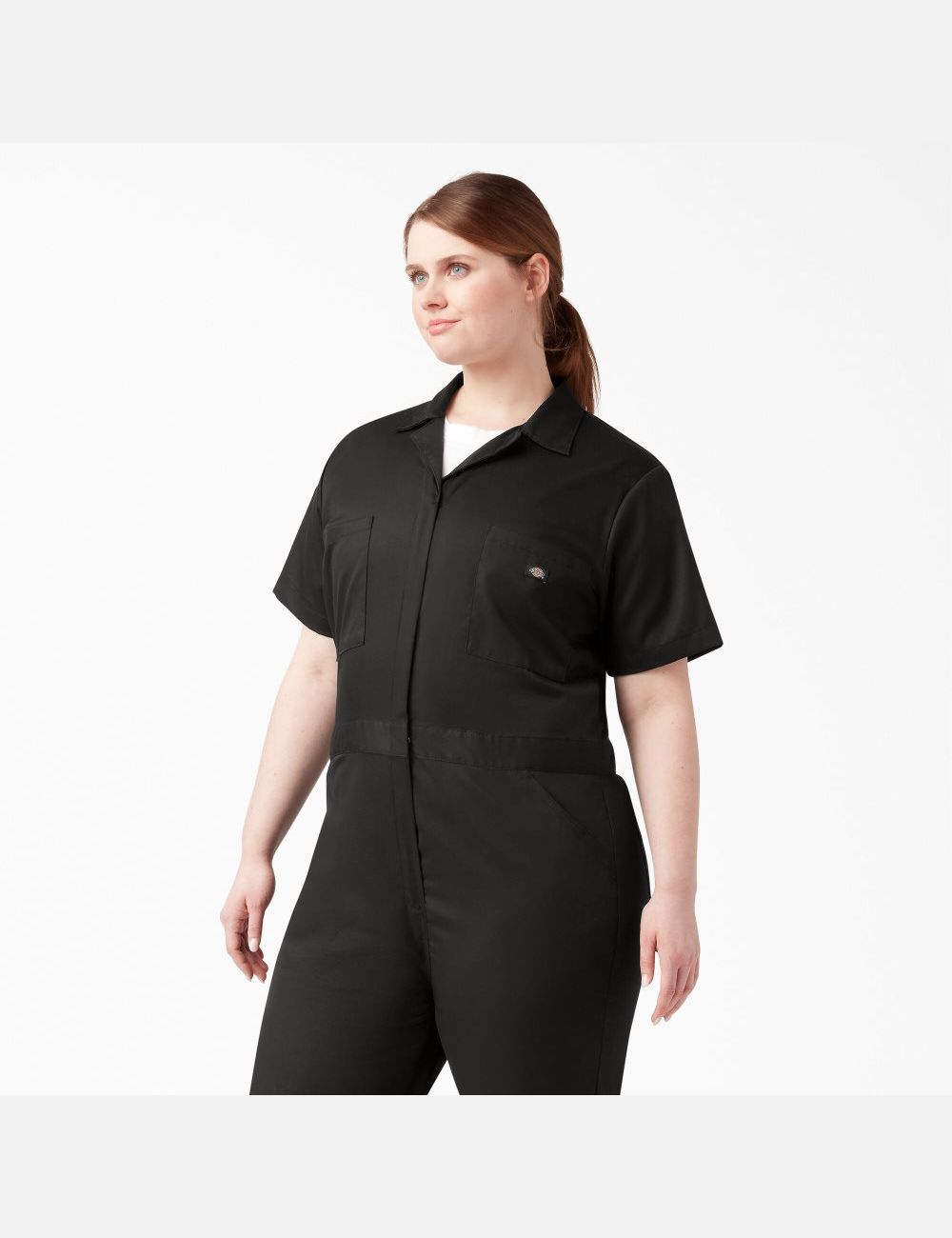 Black Dickies Plus FLEX Cooling Short Sleeve Coveralls & Overalls | 913YMLDNS