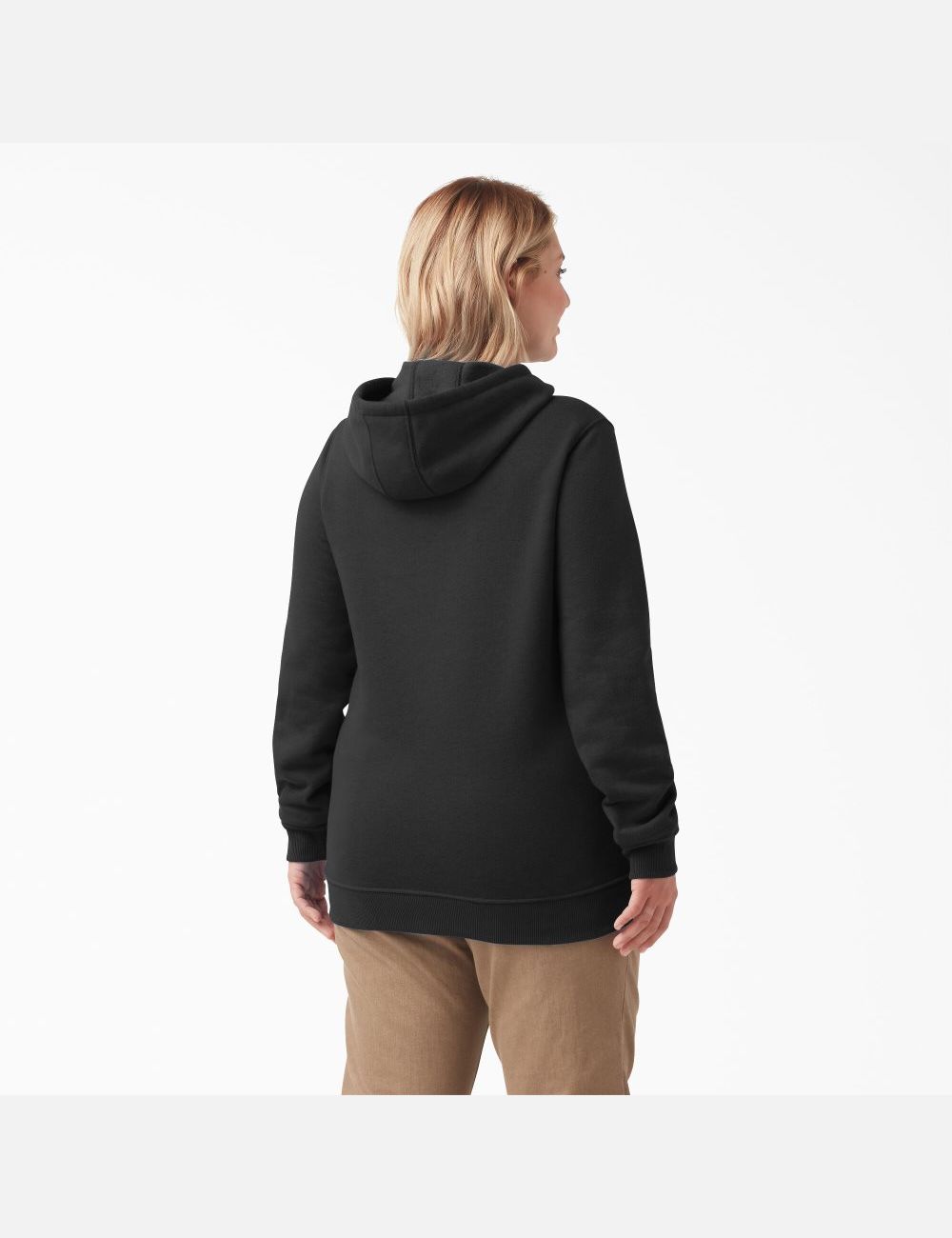 Black Dickies Plus Heavyweight Logo Sleeve Outerwear | 137FAIKZS