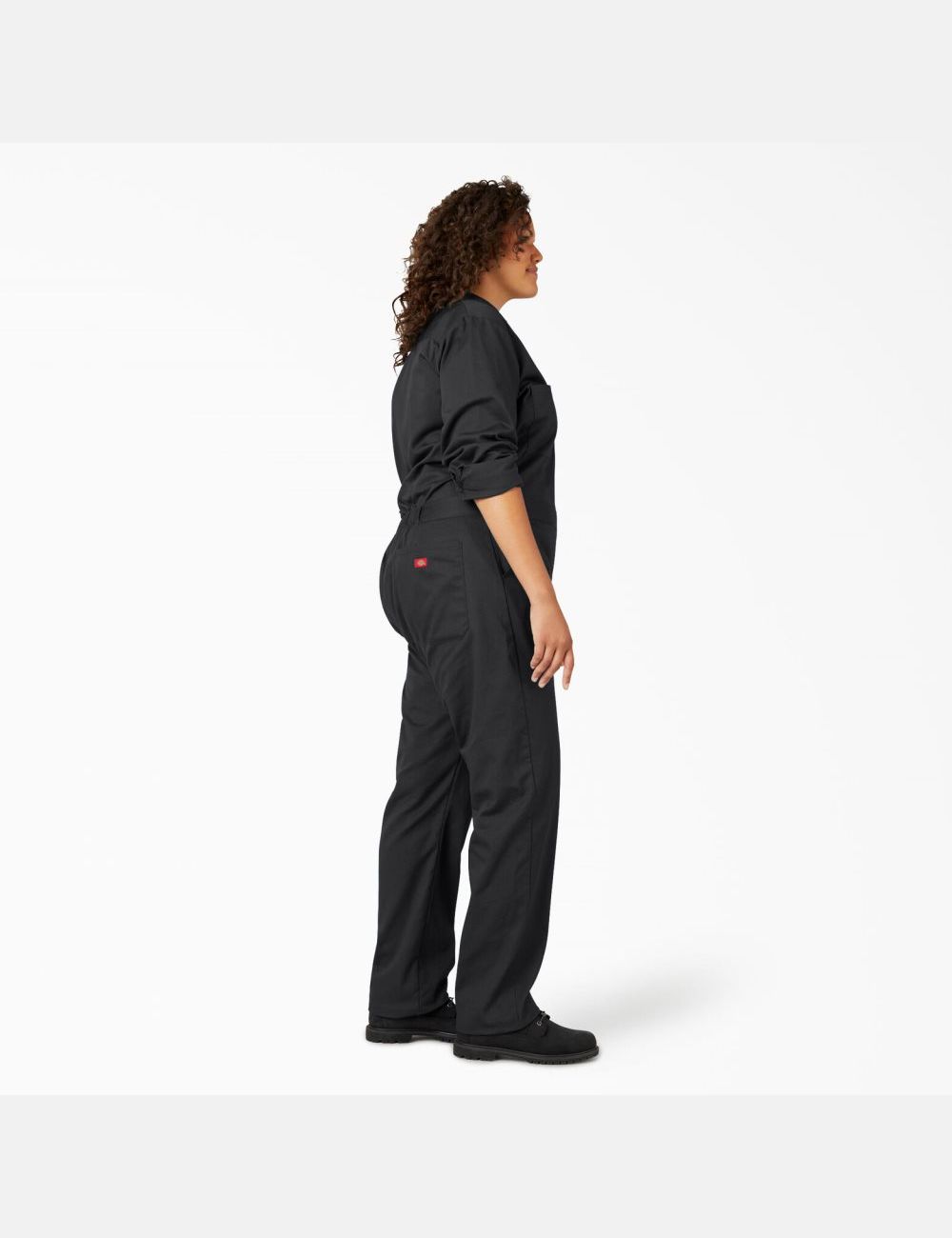 Black Dickies Plus Long Sleeve Coveralls | 952BCJGSL