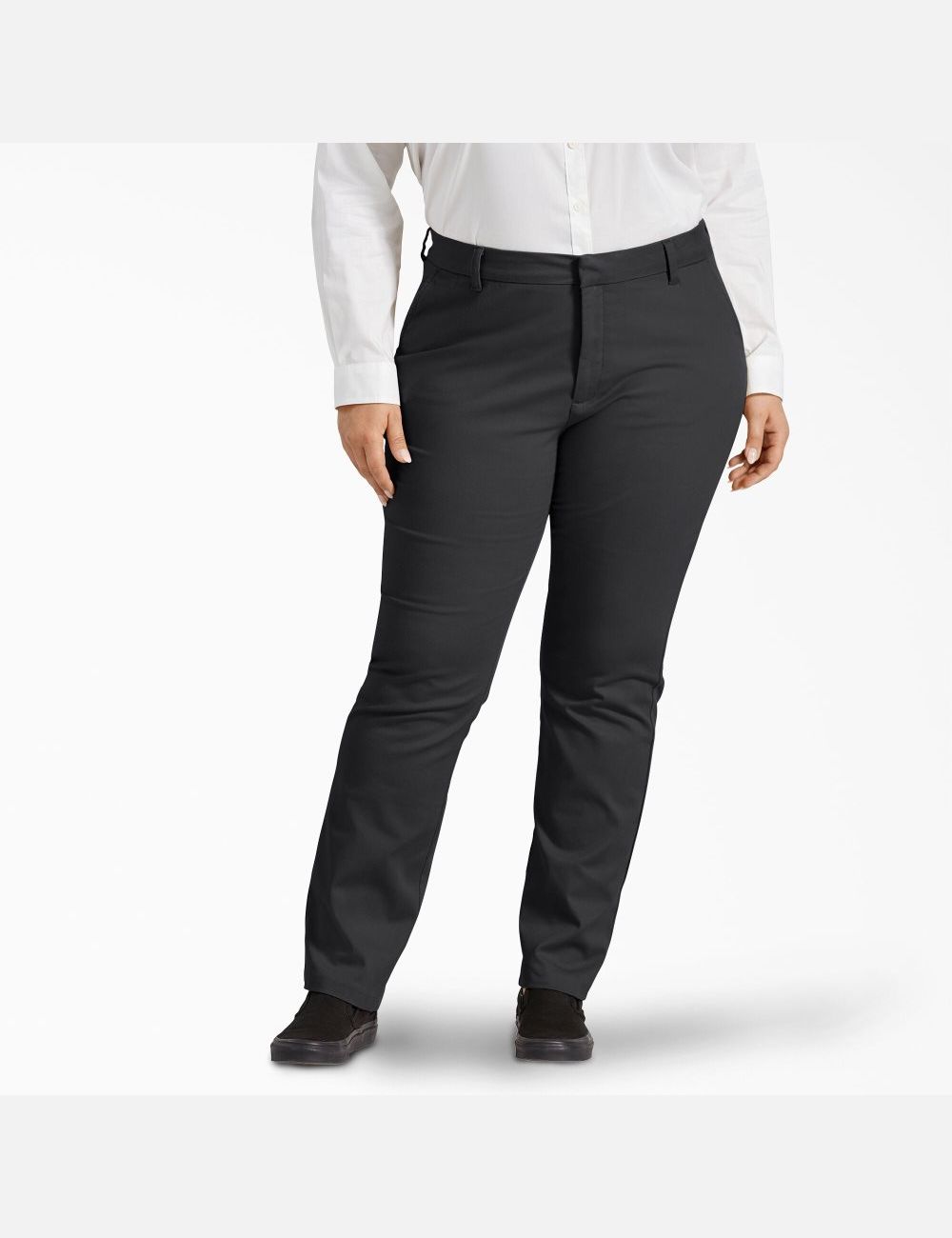 Black Dickies Plus Perfect Shape Bootcut Pants | 265ZKSGVY