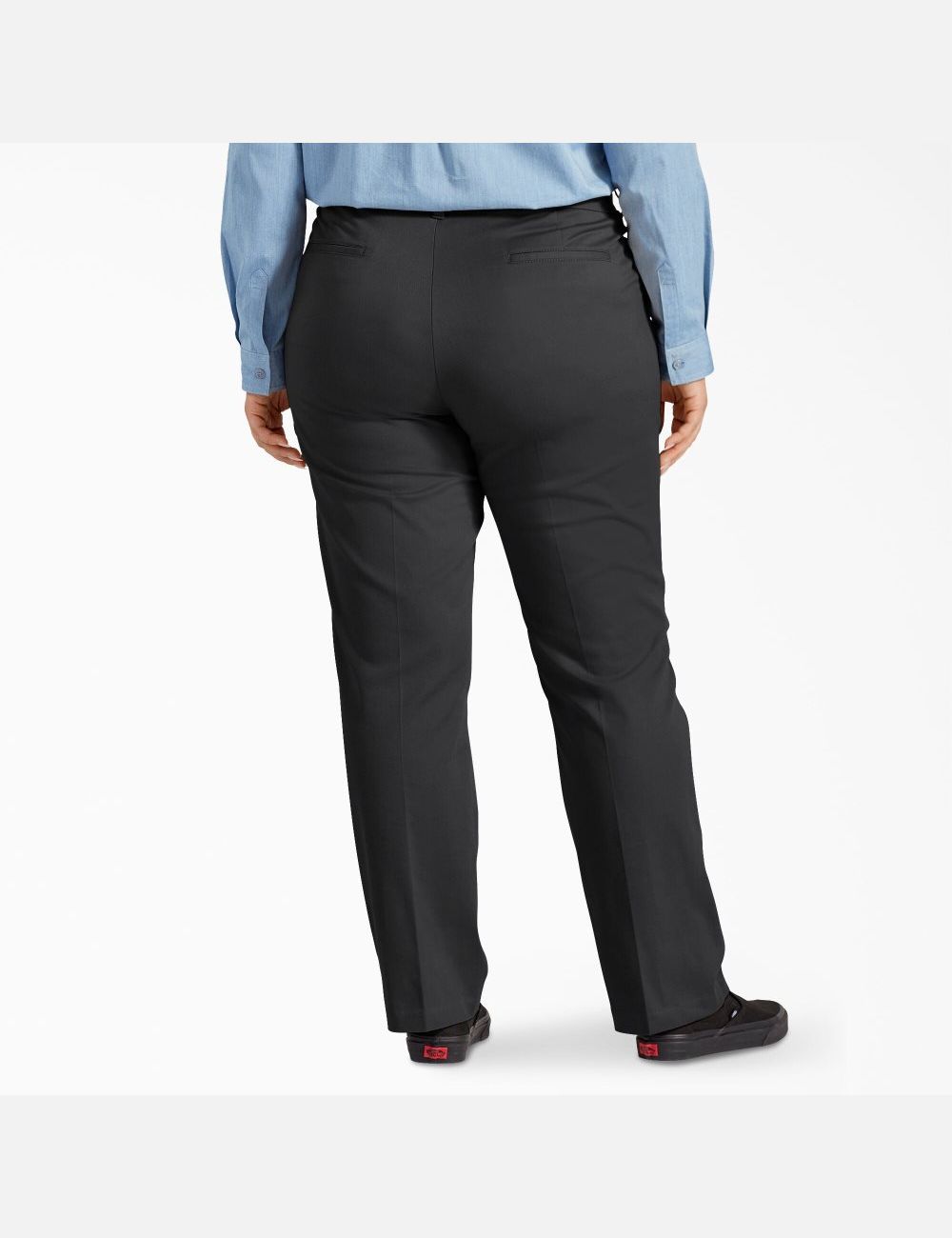 Black Dickies Plus Perfect Shape Straight Leg Pants | 397LJPQBE