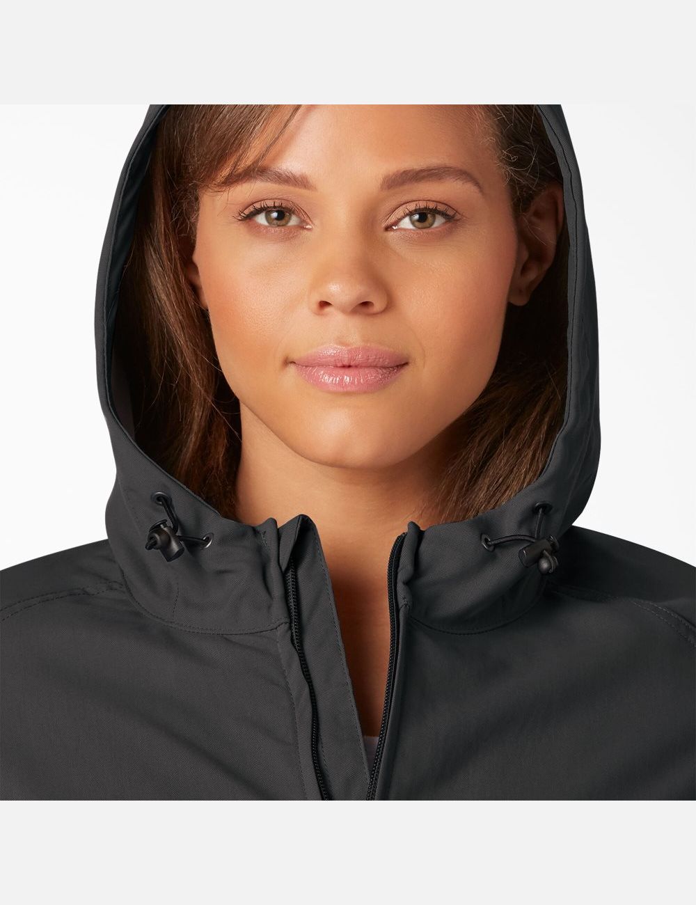 Black Dickies Plus Performance Hooded Coats & Jackets | 386CVBKJT