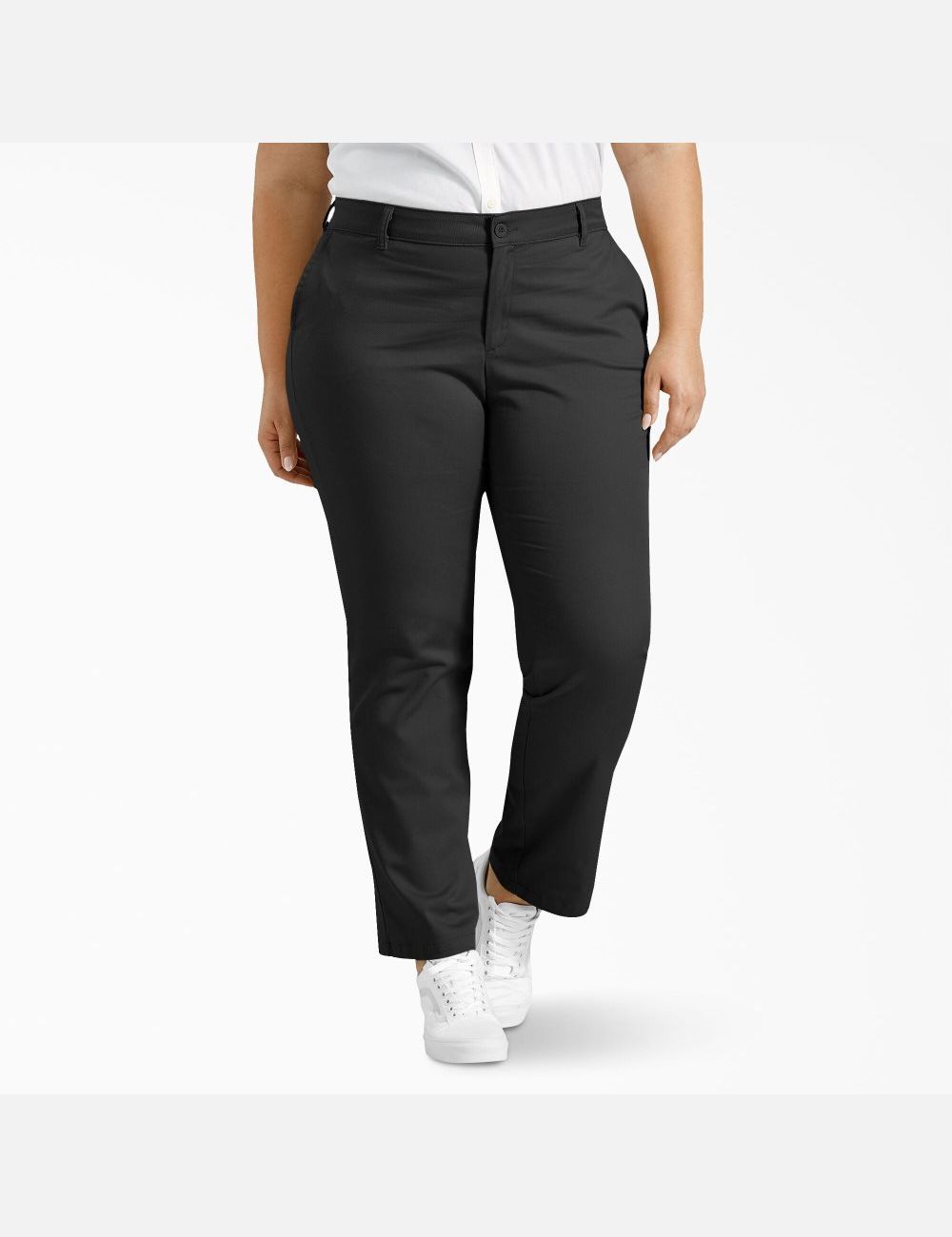 Black Dickies Plus Straight Pants | 413OZBEQI