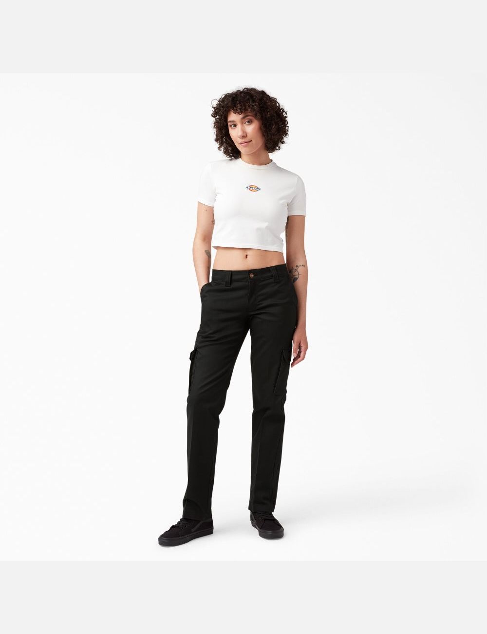 Black Dickies Relaxed Fit Cargo Pants | 159ZMYODR