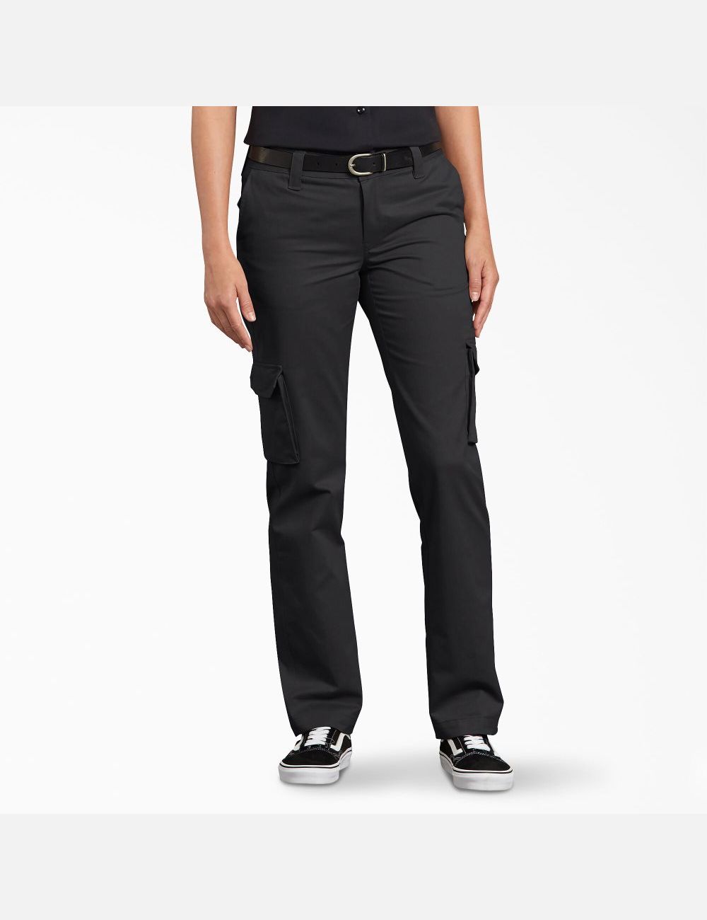 Black Dickies Relaxed Fit Cargo Pants | 159ZMYODR