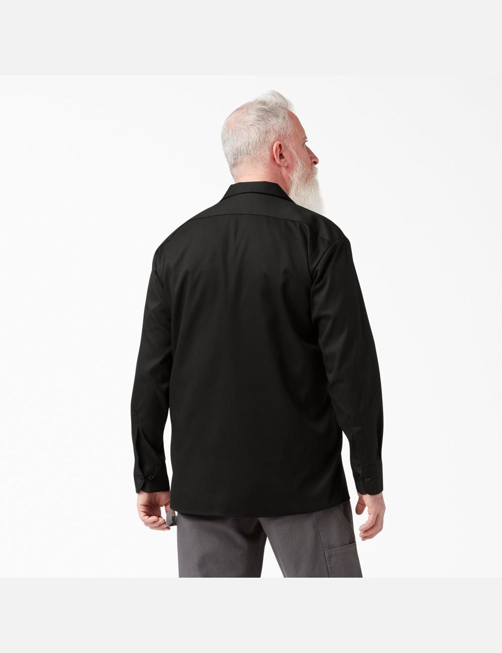 Black Dickies Relaxed Fit Long Sleeve Shirts | 476JQWZFM