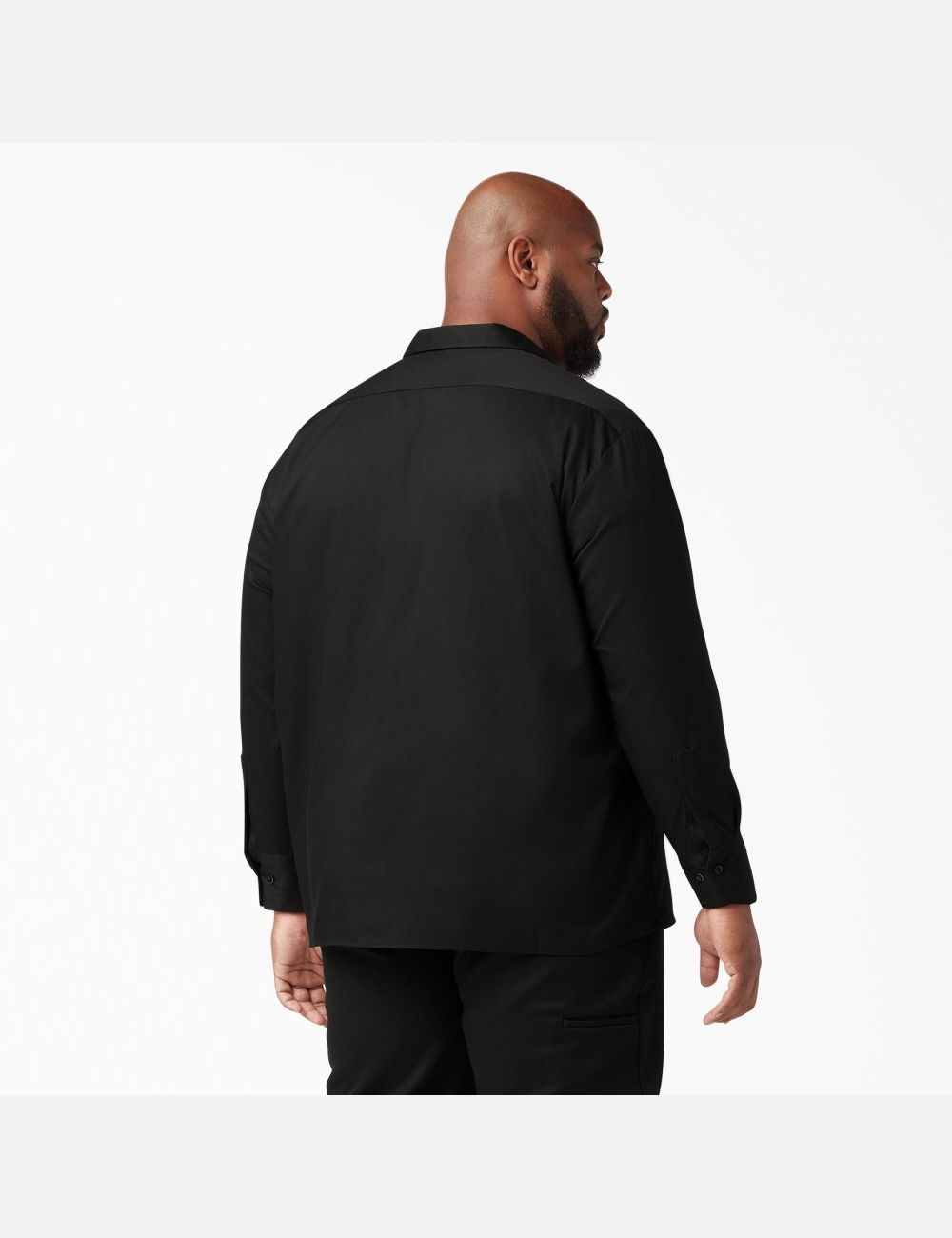 Black Dickies Relaxed Fit Long Sleeve Shirts | 476JQWZFM