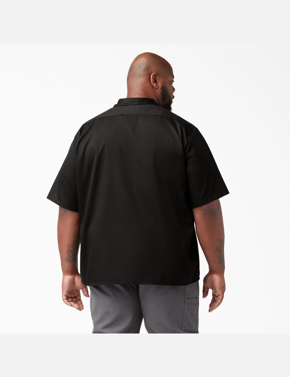 Black Dickies Relaxed Fit Short Sleeve Shirts | 074HUATZP