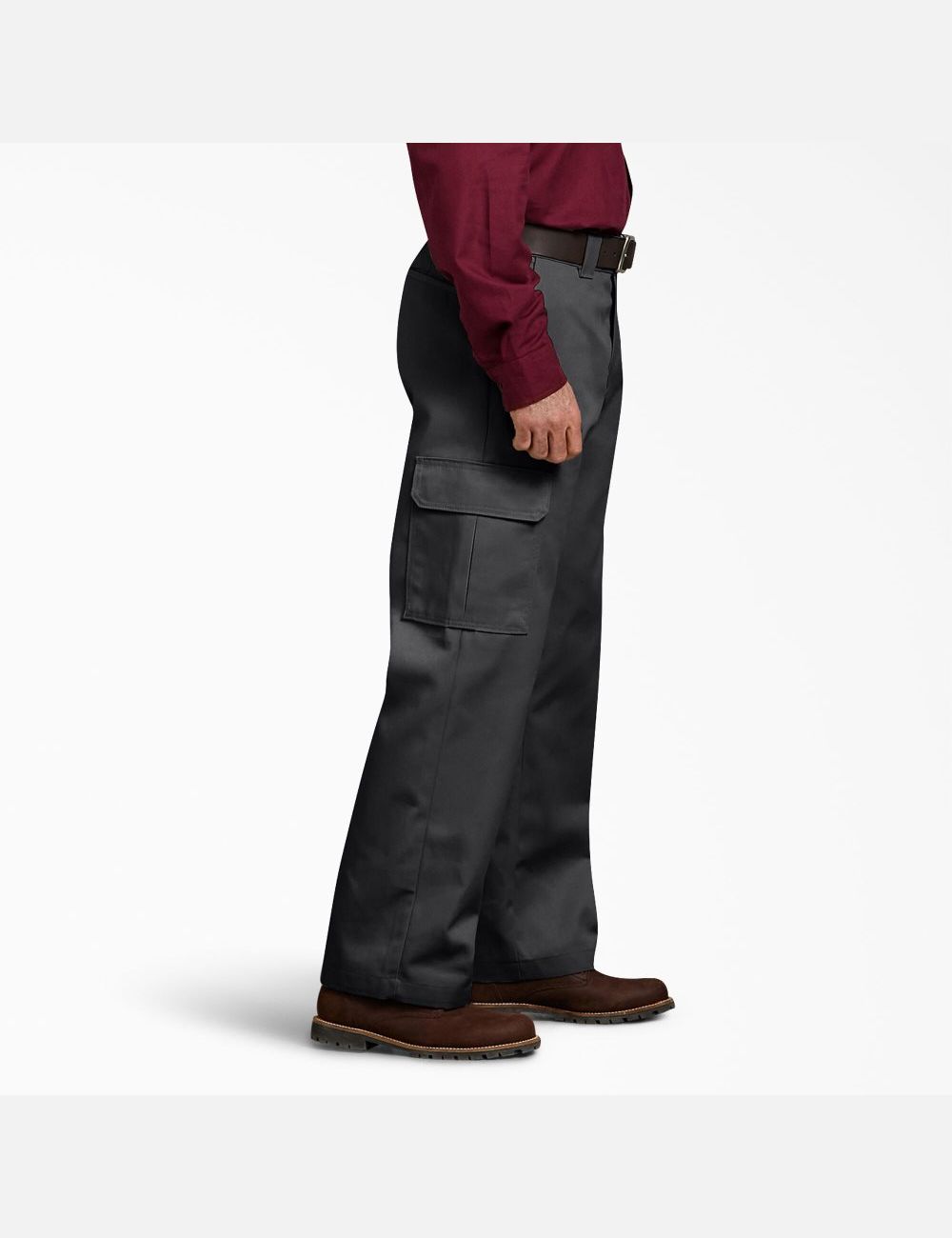 Black Dickies Relaxed Fit Straight Leg Cargo Pants | 741RYWXKH