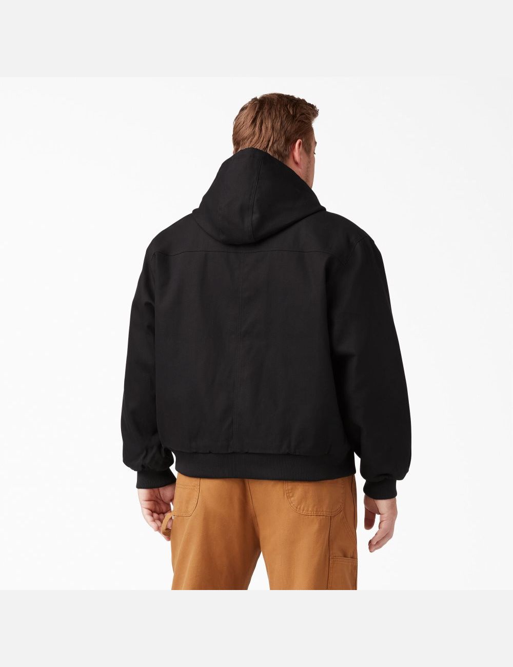 Black Dickies Rigid Duck Hooded Coats & Jackets | 385BNFCDP