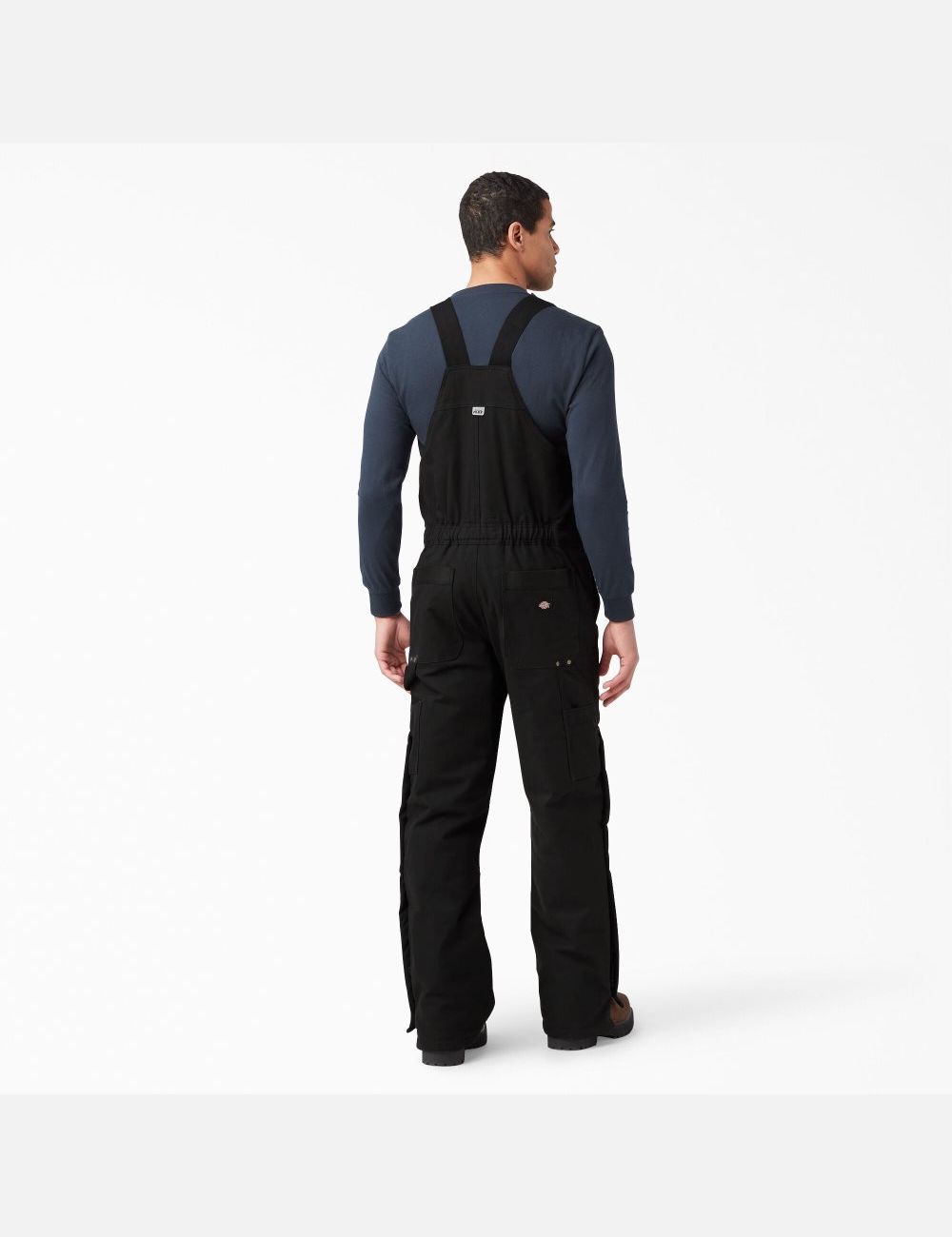 Black Dickies Sanded Duck Insulated Coveralls & Overalls | 246MUNQAF